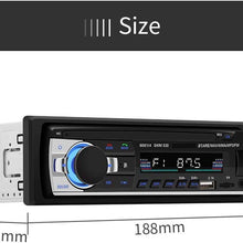 Multimedia Car Stereo – Single Din LCD, BT Audio and Calling, Built-in Microphone,FM Radio Receiver, MP3 Player, WMA, USB, Auxiliary Input, Wireless Remote Control