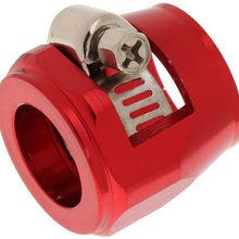 Hose End Finishers Oil Fuel Line Clip Clamp Fitting Accessories Red