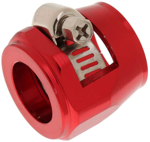 Hose End Finishers Oil Fuel Line Clip Clamp Fitting Accessories Red