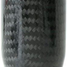 iJDMTOY Glossy Black Real Carbon Fiber Shift Knob Compatible With Most Car 6-Speed, 5-Speed, 4-Speed Manual or Automatic, etc
