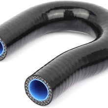 ROADFAR 01SHC1331CBK Radiator Coolant Hose Kit Compatible for Silicone Radiator Hose For 1988 1989 1990 1991 HONDA CIVIC/CRX EE EF/CR-X Base/DX/HF/Si Compatible with 01SHC1331CBK