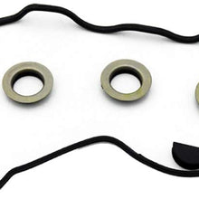 Timing Belt Kit Water Pump w/Gaskets Tensioner for 1987-2001 Toyota Camry Celica MR2 Solara RAV4 2.0L 2.2L 3SFE 5SFE 16V Plus Valve Cover Gasket