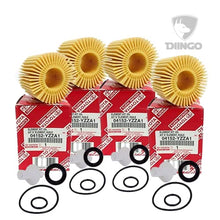 OEM GENUINE Engine Oil Filter Replacement Factory 04152-YZZA1 and DIINGO Engine Oil Washer Plug Oil Drain 90430-1203 For Toyota Camry Rav4 Highlander Avalon Tacoma Sienna Venza Lexus ES300H (PACK4)