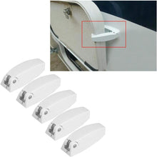 Acouto Door Catch Holder Latch ABS Door Holdback Latch Motorhome Traile Baggage Cargo Trailer Storage Latch Hook Holders Travel Room White for RV Motorhome Camper Traile Travel