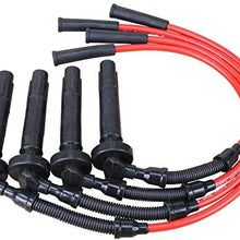 Dragon Fire Race Series High Performance Ignition Spark Plug Wire Set Compatible Replacement For 1999-2005 Subaru 2.2L 2.5L Oem Fit PWJ186