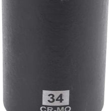 Hub Nut Hex Socket Set,Deep Spindle Axle Nut Impact Socket Set, Drive Deep Impact Socket Set, 29mm 30mm 31mm 32mm 33mm 34mm 35mm 36mm 38mm with 1/2-Inch Drive - 9Pcs Socket Set