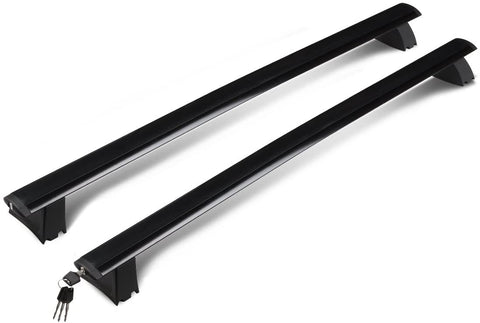 DNA MOTORING RR-HL-004 Aluminum Roof Rack Rail Cross Bar+Lock [for 11-18 Jeep Grand Cherokee]