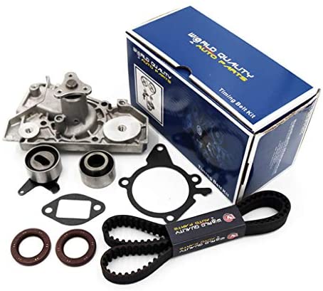 Timing Belt Kit Water Pump Tensioner Kits for 2001-2005 Kia Rio 1.5L 1.6L DOHC 16V Engine A5D A6D