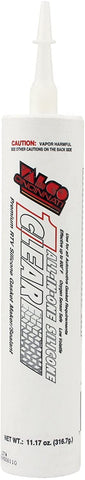 Valco Cincinnati 71112 Clear All-in-One Silicone with Nozzle - 11.17 oz. Cartridge