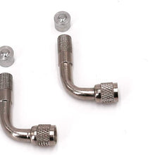 UTSAUTO Dually Valve Stem Extenders 5Pcs,6" Straight Metal Dual Wheel Valve Stem Extension Adapter for RV Tires, Truck, Motorhome, Coach, Pickup, Motorcycle, Bike, Trailer