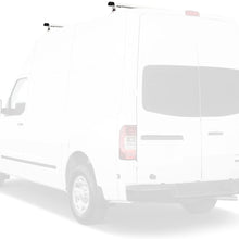Vantech H3 3 bar Ladder roof Van Rack w/Endcaps 65" Cross Bars for Nissan NV Black