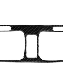 KIMISS Air Vent Panel Trim,Carbon Fiber Center Control Air Vent Panel Trim Sticker Fits for R MK6 2008-2012