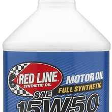 Red Line 11504 15W-50 Synthetic Oil - 1 Quart Bottle, (Pack of 12)