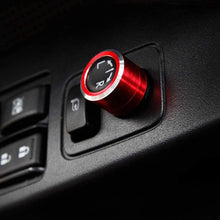 iJDMTOY Red Anodized Aluminum Side Mirror Adjustment Button Knob Cover Compatible With Subaru WRX, STI, Impreza, Forester, XV Crosstrek, BRZ, etc