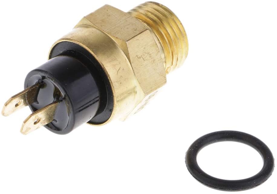 Walled King Motorcycle Engine Radiator Coolant Fan Water Temperature Sensor Switch Replacement for Honda CN250 Helix CH125 CH150 CH250