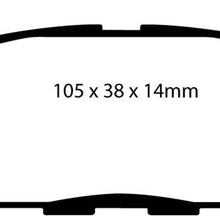 EBC Brakes DP41666R Yellowstuff Street and Track Brake Pad