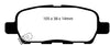 EBC Brakes DP41666R Yellowstuff Street and Track Brake Pad