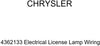 Genuine Chrysler 4362133 Electrical License Lamp Wiring