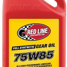 Red Line 50105 75W85 GL-5 Gear Oil, 1 Gallon, 1 Pack