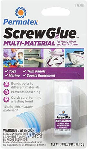 Permatex 28207 ScrewGlue Multi-Surface 5g, 1.8d-1 Fluid_Ounces