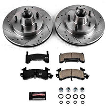 Power Stop K1482 Front Z23 Carbon Fiber Brake Pads with Drilled & Slotted Brake Rotors Kit