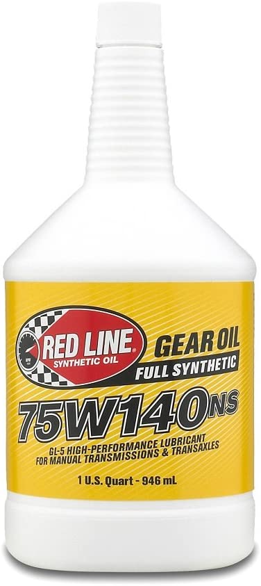 Red Line 57104 75W140 Non-Limited Slip Synthetic Gear Oil - 1 Quart, (Pack of 12)