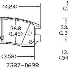 V-Trust Top Quality Ceramic Brake Pads-VTCRD698-[REAR Wheel]