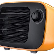 Zyyqt Desktop PTC Ceramic Heater, Energy Saving, Low Consumption Hot and Cold Air, with Adjustable Thermostat, with Quiet Overheat Protection, 500W (Color : Yellow)