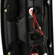 ROADFAR Tail Light Assembly Black/Smoke Tail Light Lamps Driver and Passenger Replacement fit for 2014-2017 Chevy Silverado