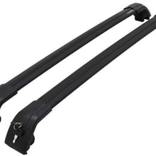 Black Car Roof Rack Cross Bars fit for Ford Escape 2020 2021 Aluminum Cross Bar Replacement for Rooftop Cargo Carrier Bag Luggage Kayak Canoe Bike Snowboard Skiboard