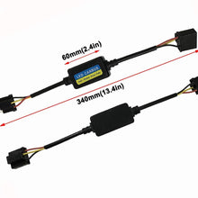 H4/9003 Canbus Decoder Upgraded Resistor H4 Anti-Flicker Harness 9003 Error Free Computer HB2 Warning Canceller LED Headlight Bulb 2 Pack