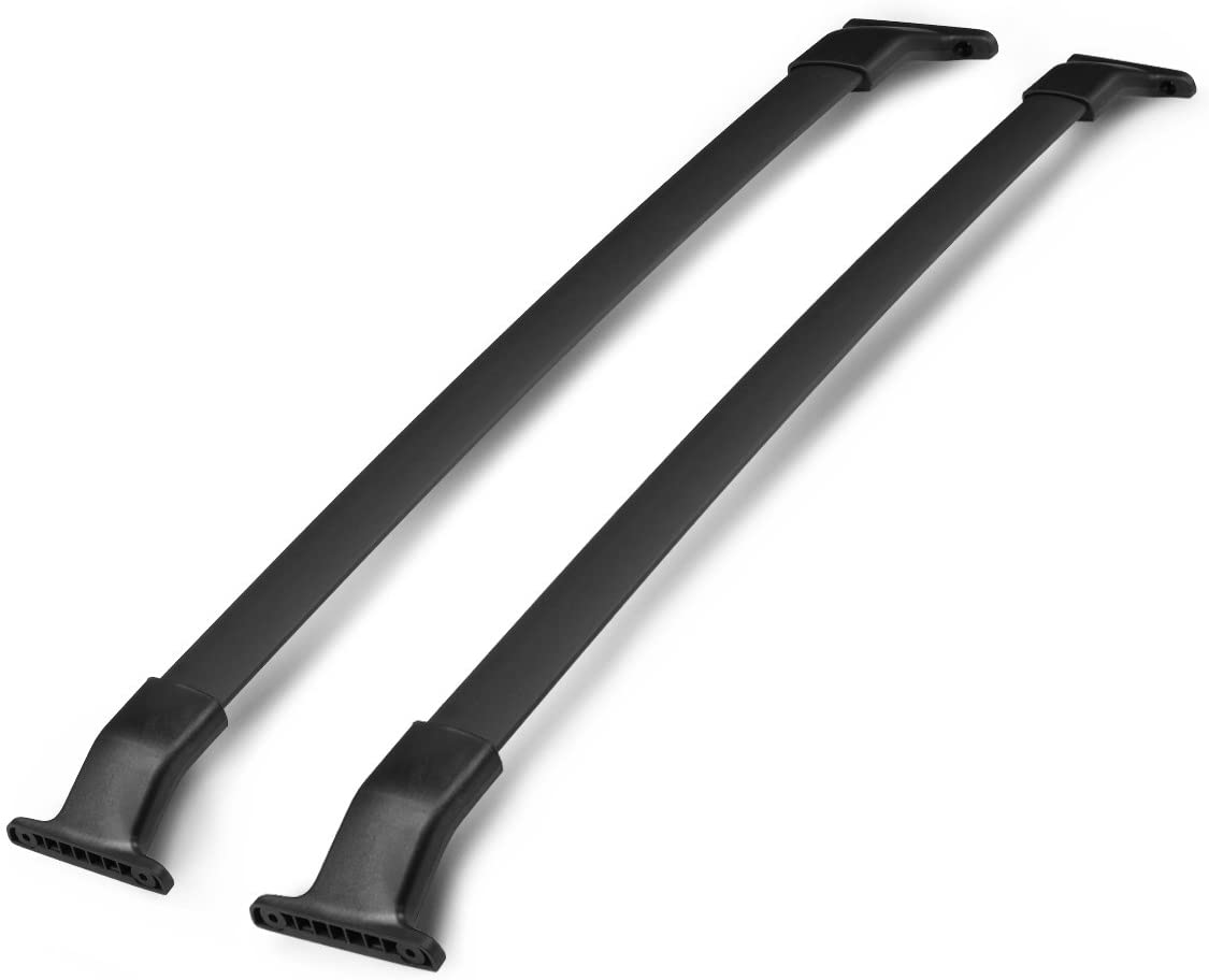 DNA MOTORING ROOFR-W-001 Black PT-ZTL-8035 Aluminum Top Rail Roof Rack Cross Bar[for 11-17 Honda Odyssey]