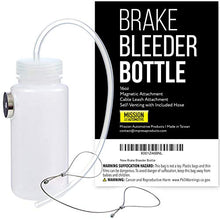 Mission Automotive 16oz Brake Bleeding Kit - Easy Use One Person Brake Fluid Bleeder with Magnet Mount and Hanging Lanyard - for Car and Motorcycles Brake Systems 16oz Fluid Capacity
