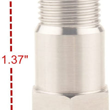 DEWHEL Pair M18 X1.5 O2 Oxygen Sensor Mounting Bung Fitting Stainless Steel