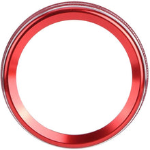 Duokon Aluminium Alloy Air Conditioning Knobs, A/C Rotary Knob Ring Volume Adjuster Decor for Discovery Sport L550 2020+(red)