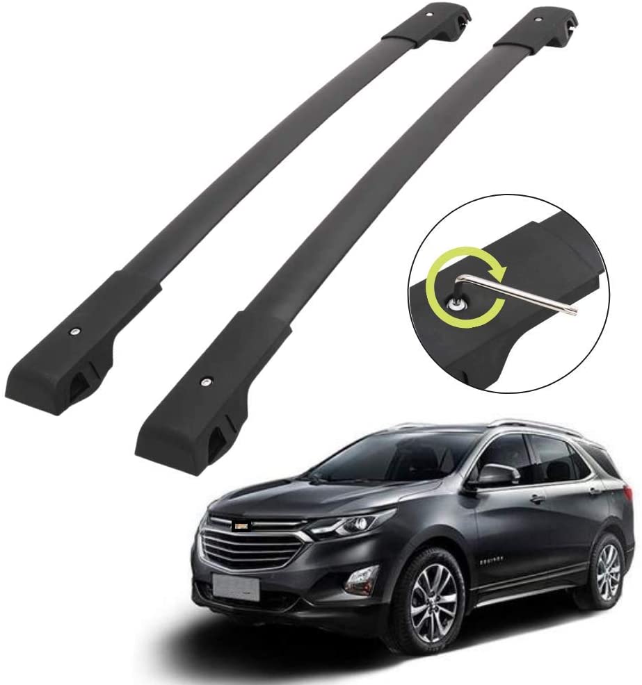 Roof Bars fit for Chevrolet Equinox 2018-2020 Aluminum Cross Bar Replacement for Rooftop Cargo Carrier Bag Luggage Kayak Canoe Bike Snowboard Skiboard