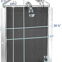 Spec-D Tuning L6 3-Row Aluminum Performance Cooling Radiator for 1941-1946 Chevy Truck