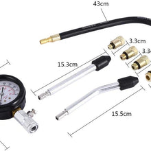 TOPINCN Engine Compression Tester Rapid Type Pressure Gauge Petrol Engine Tester Kit Professional Petrol Gas Engine Cylinder Compression Tester Gauge Auto Tool with Carrying Case for Car and Truck
