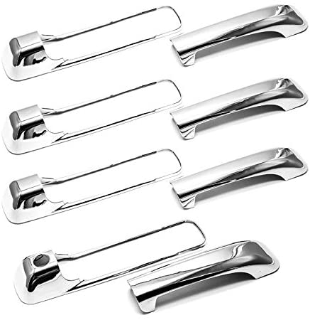 eLoveQ Polished Chrome Door Handle Cover for 2010-2018 Ram 1500 2500/3500