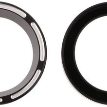 Baosity 4 Inch Speedometer 2 Inch Gauge Burst Bezel Kit for 1996-2013 Electra Glide/Street Glide/Road Glide &Trike - Black