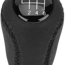 Aramox Gear Shift Knob, Car Gear Stick Shift Knob Head for Mazda 3 BK BL 5 CR CW 6 II GH CX-7 ER NC III MX-5 2005-2011. (6 Speed)