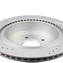 Premium Rear 2pcs Drilled & Slotted brake Rotor ANPART fit for Infiniti FX35/FX37/FX45/JX35/M35h/M37/M56/Q50/Q60/Q70/Q70L/QX60/QX70, Murano/Pathfinder/Quest