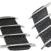 ihreesy 2 Piece Car Air Flow Vent Fender Intake Grille Universal Grille Side Scoop Hood Cover Car Side Air Outlet Grille Decorative Cover Trim Sticker,#B