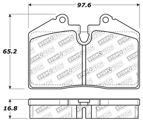 StopTech 309.06090 Street Performance Front Brake Pad