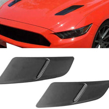 LSJVFK Car Front Hood Air Intake Trim Scoop Vent Guards Heat Extractor Insert Vent,Fit for Ford Mustang 2015-2017