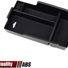 Center Console Organizer Insert ABS Black Materials Tray Armrest Secondary Storage Box Glove Pallet Container Fits Toyota Camry 2012 2013 2014 2015 2016