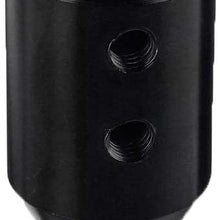SpeeVech Shift knob Shifter Adapter Universal Shifters for Non Threaded BMW/VW 12x1.25mm Black