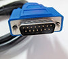 Xpertx Solutions Heavy Duty Adapter Atari 6 and 9 Pin Y Deutsch Cable Fits 1st Generation USB Link1 Part # 125032 with 15-pin Male Connector for NEXIQ PN 402048 Aftermarket Replacement