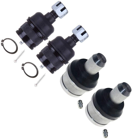 SCITOO 4pcs Front Suspension Kit - 2 Lower 2 Upper Ball Joint - 1999 00 01 02 03 04 05 06 07 08 09 10 11 12 13 14 2015 For Ford Excursion/F-250 Super Duty/F-350 Super Duty K80027 K80028