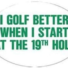 Knockout 5010 'I Golf Better When I Start at The 19th Hole' Hitch Cover